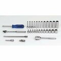 Williams Socket/Tool Set, 30 Pieces, 6-Point, 1/4 Inch Dr JHWMSM-30HF